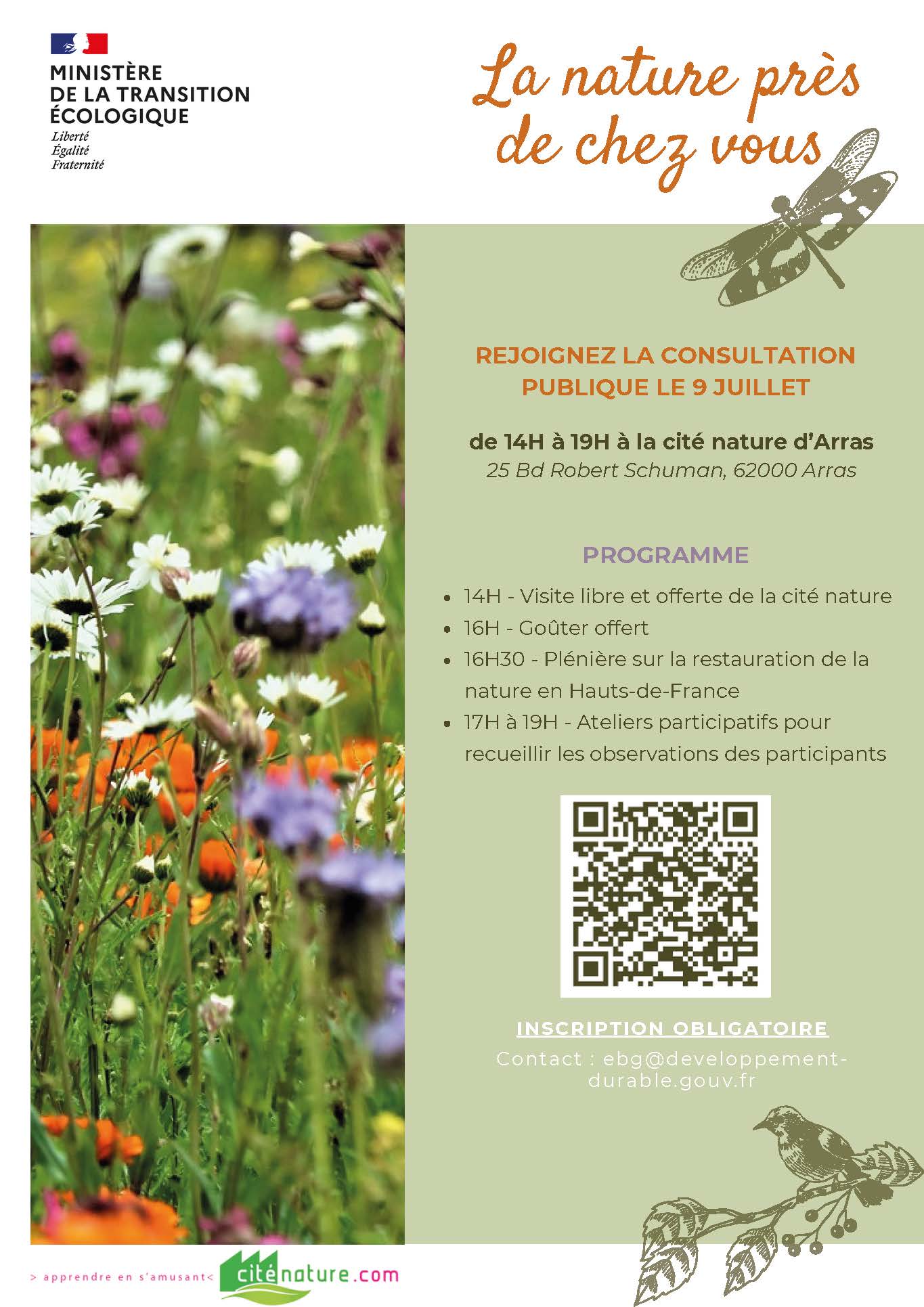 Consultation publique - La nature près de chez vous | Arras (Pas-de-Calais)