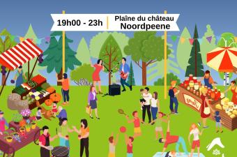 Marché nocturne à Noordpeene (Nord)